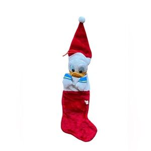 Disney Donald duck vintage stocking Christmas Holiday